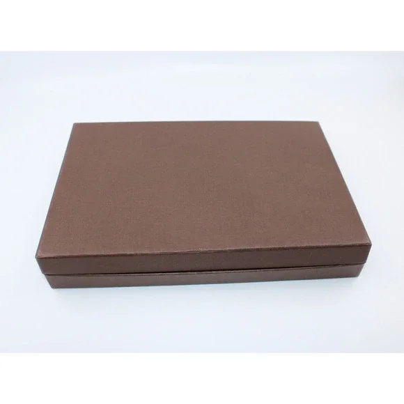 LOUIS VUITTON Empty Box Brown with Tissue & Leather twine 11" x 7.5" x 2" - Picture 3 of 3